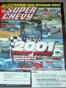 SUPER CHEVY 2001 JAN - RARE '56 POST DRAG CAR SLEEPER